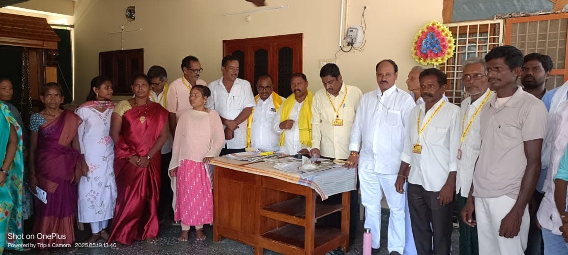 టిడిపి పార్టీ మండల అధ్యక్షుడిగా ఎడారి సత్యనారాయణ