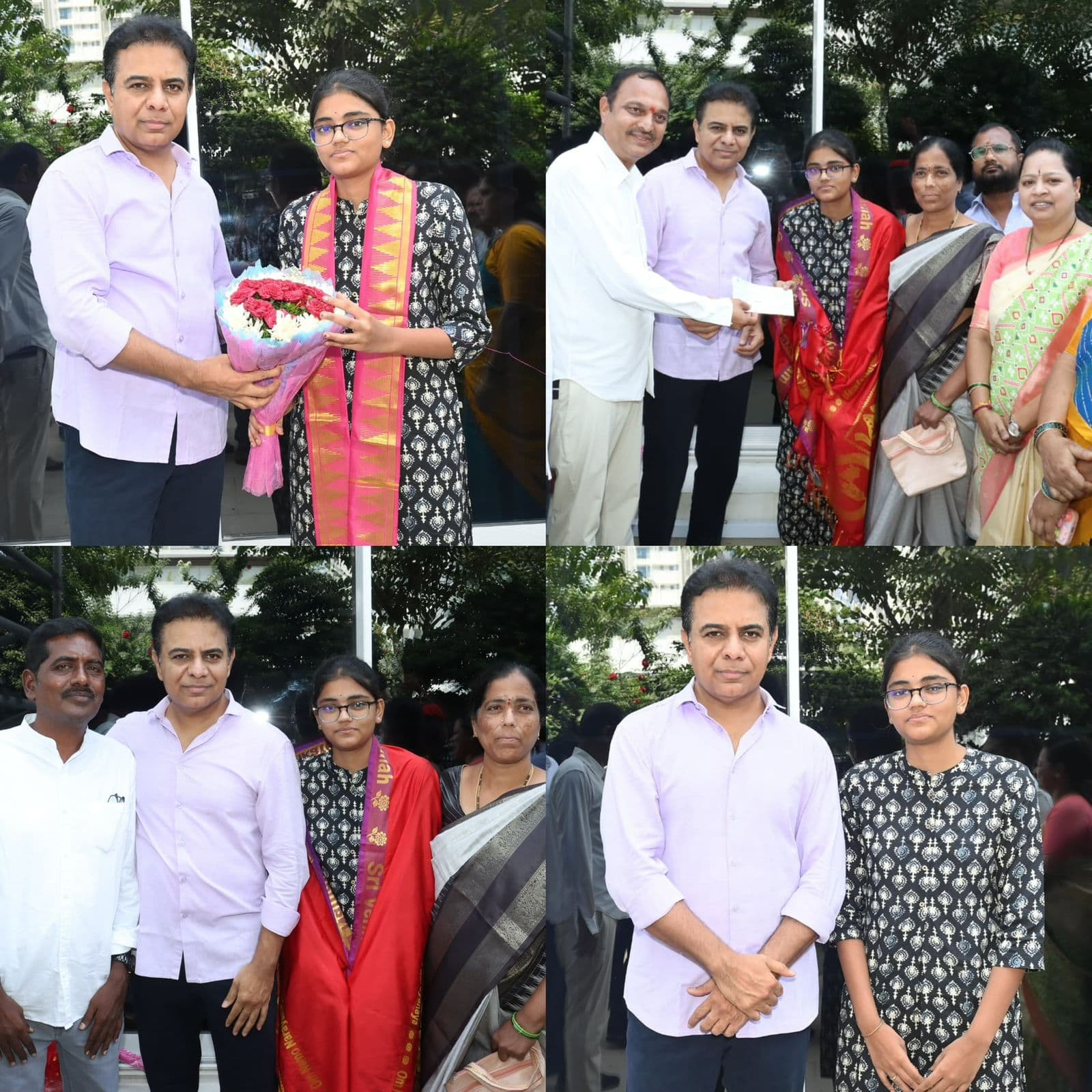 TG EAPCET-2026 టాపర్ని సన్మానించిన కేటీఆర్